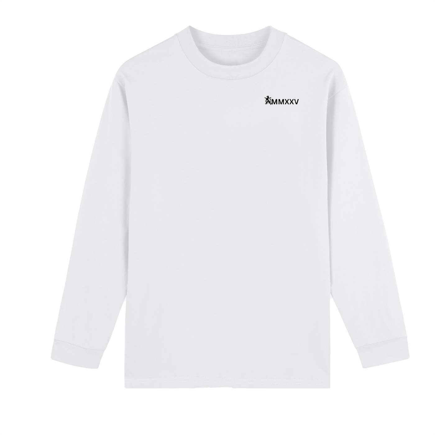 Crew Neck Drop Shoulder Long Sleeve Shirt